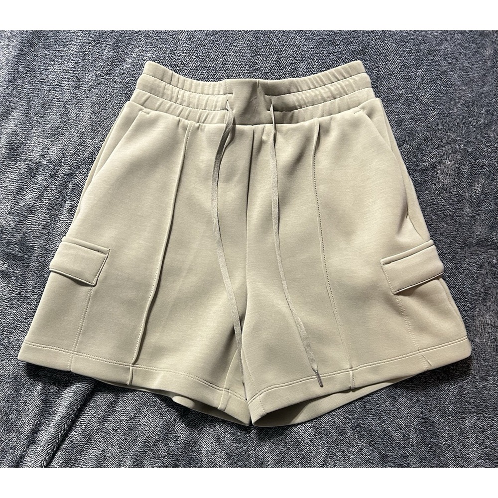 Calia Sandwash Scuba Collection High-Rise Women's XS Light Olive Shorts(HU) (R2)